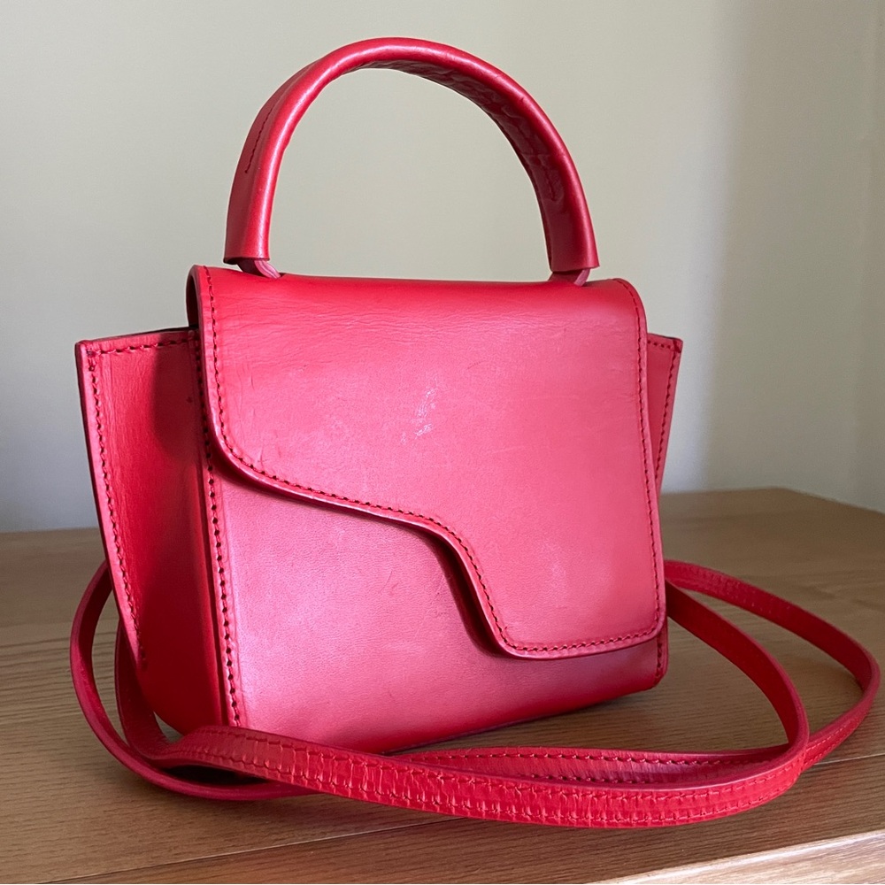 ATP Atelier Mini Red Leather Crossbody Bag | Made in Italy